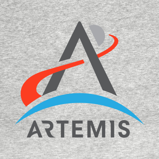 NASA Artemis I Retro Poster Shirt (2-Sided for Light Shirts) by Blake Dumesnil Designs